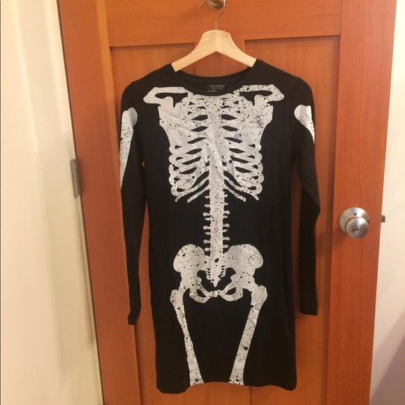 topshop skeleton dress